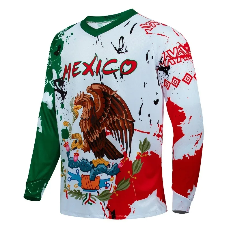 2025 MEXICO Downhill Jersey Men's Outdoor Motocross Shirt Mountain Bike Long Sleeve Riding Off-Road Motorcycle Quick Dry Jersey
2025 MEXICO Downhill Jersey Men's Outdoor Motocross Shirt Mountain Bike Long Sleeve Riding Off-Road Motorcycle Quick Dry Jersey