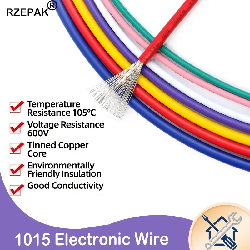 Multistranded Copper Electric Cable 24-8AWG 1015 PVC Insulated Tin-plated Lamp Lighting Wire 2/5/10/50M for Home Lighting
Multistranded Copper Electric Cable 24-8AWG 1015 PVC Insulated Tin-plated Lamp Lighting Wire 2/5/10/50M for Home Lighting
