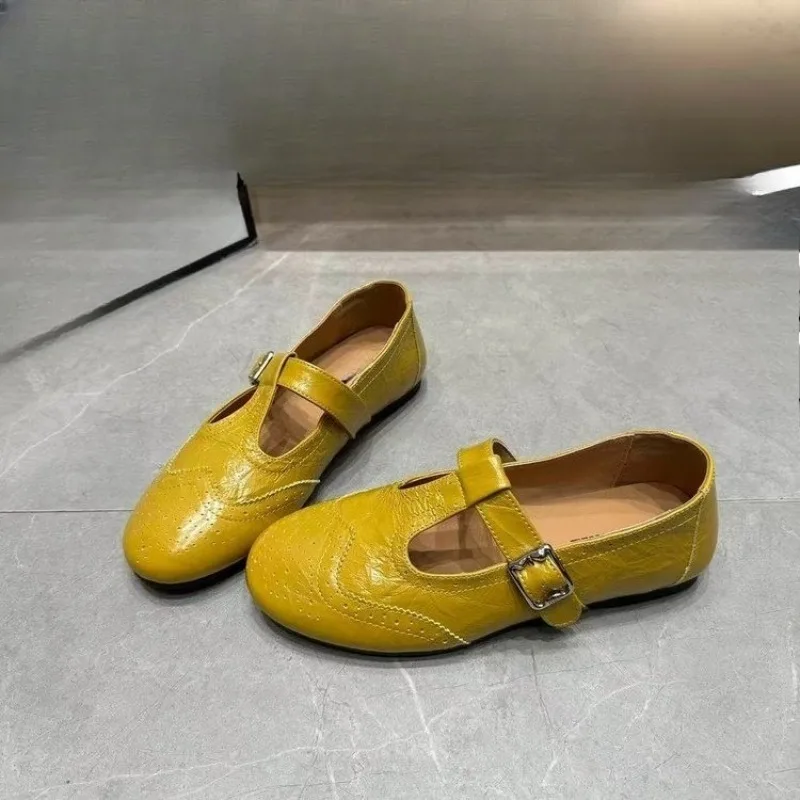 Ретро-туфли на мягкой подошве с низким каблуком, летние, новые, с круглым носком, глубоким вырезом, женские
Ретро-туфли на мягкой подошве с низким каблуком, летние, новые, с круглым носком, глубоким вырезом, женские