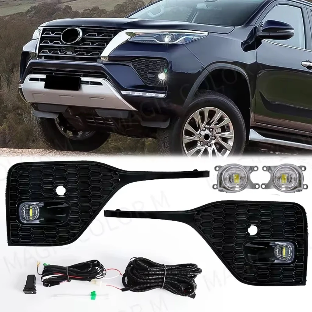 Led Fog Light For Toyota Fortuner 2020 2021 Car Front Headlight Assembly White Waterproof Cover Grill Bezel Auto Car Accessories
Led Fog Light For Toyota Fortuner 2020 2021 Car Front Headlight Assembly White Waterproof Cover Grill Bezel Auto Car Accessories