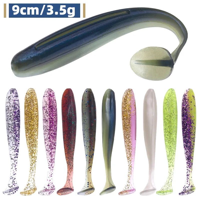 TPE Two Color T Tail Soft Worm Lures 9cm 3.5g Bionic Soft Baits Durable Freshwater Saltwater Bass Perch Fishing Tackle
TPE Two Color T Tail Soft Worm Lures 9cm 3.5g Bionic Soft Baits Durable Freshwater Saltwater Bass Perch Fishing Tackle
