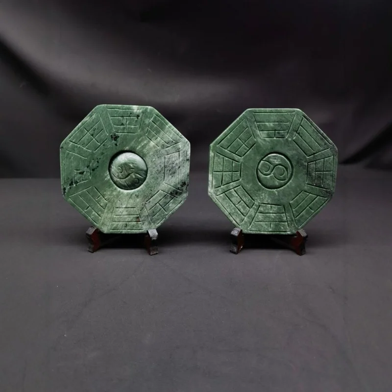 Wholesale Ancient Jade Eight Trigrams Plaque Jadeware Double-Sided Bagua Ornament Home Decoration One Piece Dropshipping
Wholesale Ancient Jade Eight Trigrams Plaque Jadeware Double-Sided Bagua Ornament Home Decoration One Piece Dropshipping