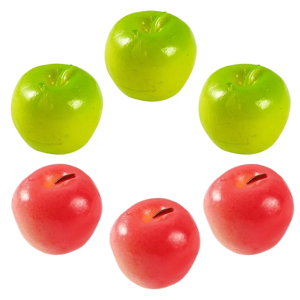 6pcs Mini Apple Toys Realistic Colors PVC Stable Decorative Fruits Farmhouse Weddings Photo Props Display Model Lifelike
6pcs Mini Apple Toys Realistic Colors PVC Stable Decorative Fruits Farmhouse Weddings Photo Props Display Model Lifelike