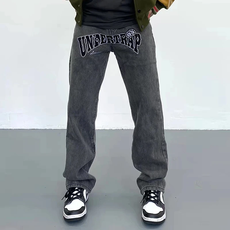 Hip Hop Casual Jeans Men Vintage Gradient Color Letter Embroidery Denim Pants Loose Straight Washed Punk Jeans Unisex Streetwear
Hip Hop Casual Jeans Men Vintage Gradient Color Letter Embroidery Denim Pants Loose Straight Washed Punk Jeans Unisex Streetwear
