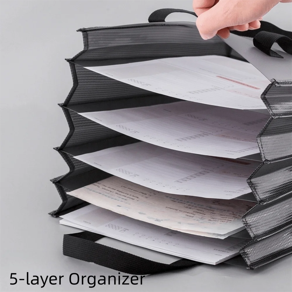 Пятислойная папка-органайзер формата А4, расширенная, эластичная, портативная, для документов, с большой вместимостью
Пятислойная папка-органайзер формата А4, расширенная, эластичная, портативная, для документов, с большой вместимостью