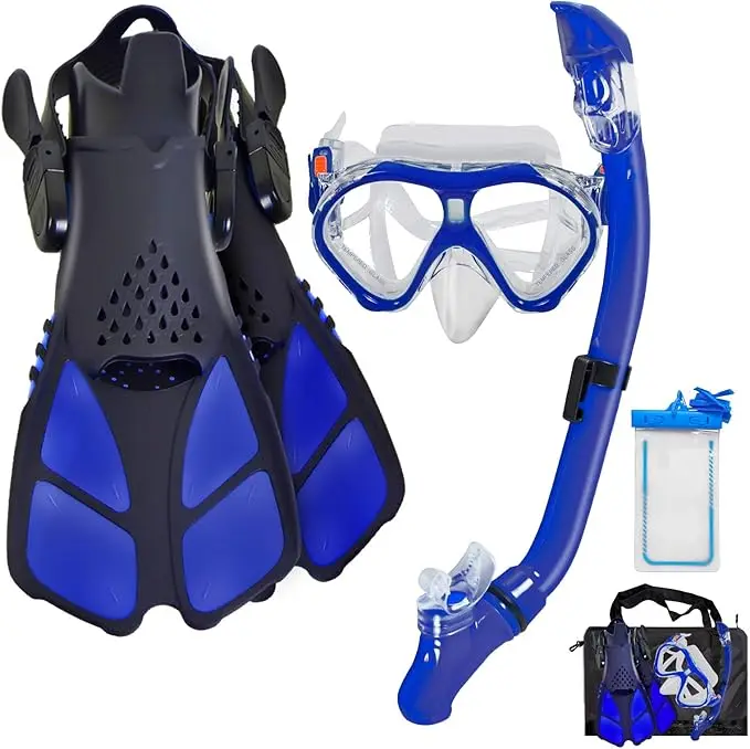 Diving Equipment Swim Fins Mask Snorkel Swimming Diving Set Water Sports New Swimming Footwear Spearfishing Mask Snorkel Set
Diving Equipment Swim Fins Mask Snorkel Swimming Diving Set Water Sports New Swimming Footwear Spearfishing Mask Snorkel Set