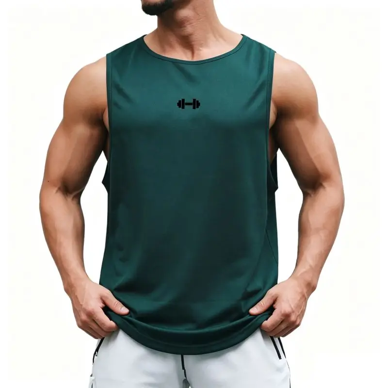 Summer Men's Gym Tank Top Fitness Training Clothing Quick-drying Loose Bodybuilding Sleeveless Shirt Men Fashion Basketball Vest 30 Sd7cf21d142554ca6b8b773eac897a353a