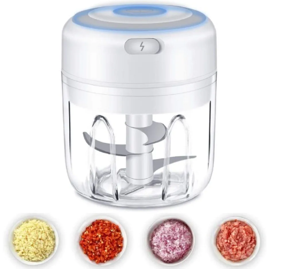 Electric Mini Garlic Chopper USB Rechargeable Food Grinder Crusher Onion Veggie
Electric Mini Garlic Chopper USB Rechargeable Food Grinder Crusher Onion Veggie