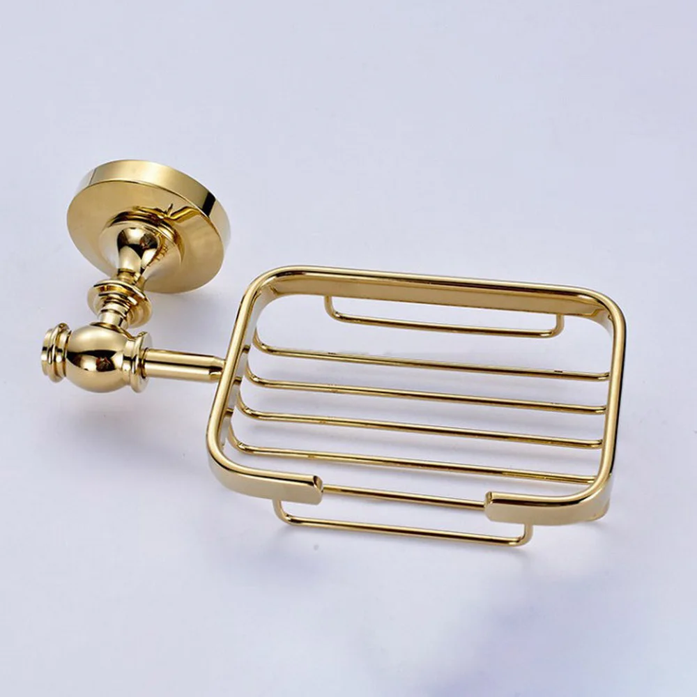Luxury Gold Color Brass Wall Mounted Bathroom Hardware Accessories Soap Dish Holder Basket Dba162
Luxury Gold Color Brass Wall Mounted Bathroom Hardware Accessories Soap Dish Holder Basket Dba162