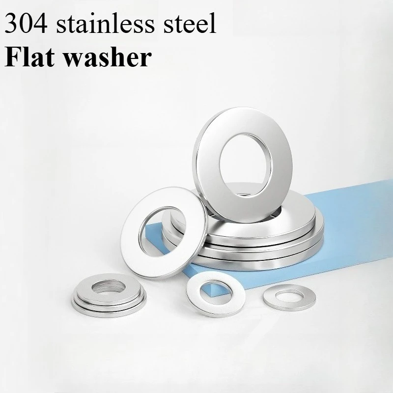 304 Stainless Steel Flat Washers M4 M5 M6 Metric Metal Washers Kit, Heavy Duty Round Gasket for Screws Bolts Fasteners Hardware
304 Stainless Steel Flat Washers M4 M5 M6 Metric Metal Washers Kit, Heavy Duty Round Gasket for Screws Bolts Fasteners Hardware