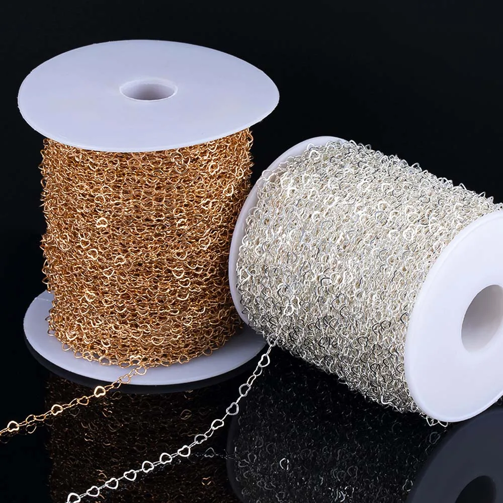 5Meters 1Meter 3x4mm Hollow Love Heart Chain Copper Link Chains Bracelets for Jewelry Making DIY Handmade Necklaces Components
5Meters 1Meter 3x4mm Hollow Love Heart Chain Copper Link Chains Bracelets for Jewelry Making DIY Handmade Necklaces Components
