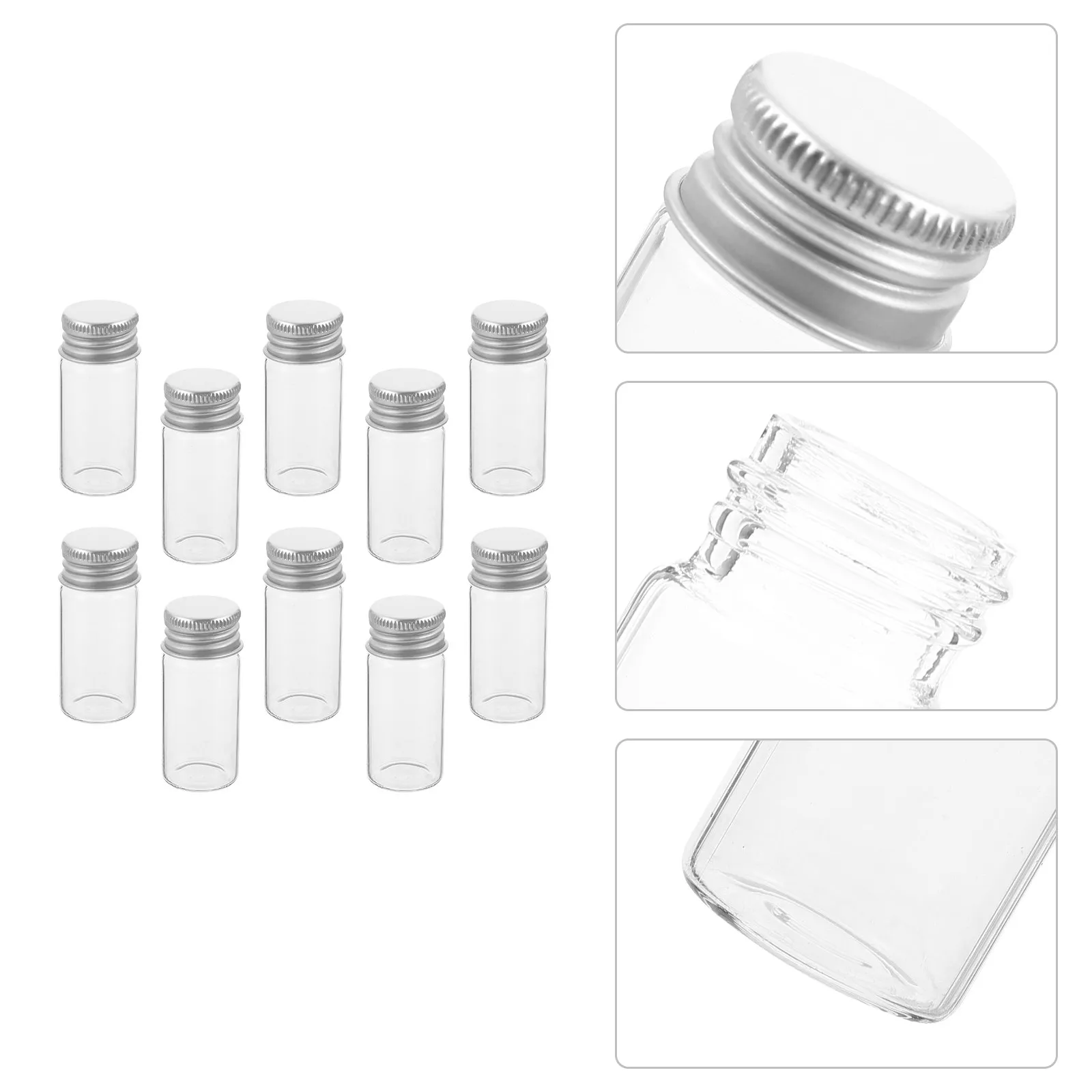 20Pcs Glass Bottles Clear Multipurpose Leak-Proof Storage Jars for Candy Tea Reusable Transparent Glass Containers with Lids
20Pcs Glass Bottles Clear Multipurpose Leak-Proof Storage Jars for Candy Tea Reusable Transparent Glass Containers with Lids