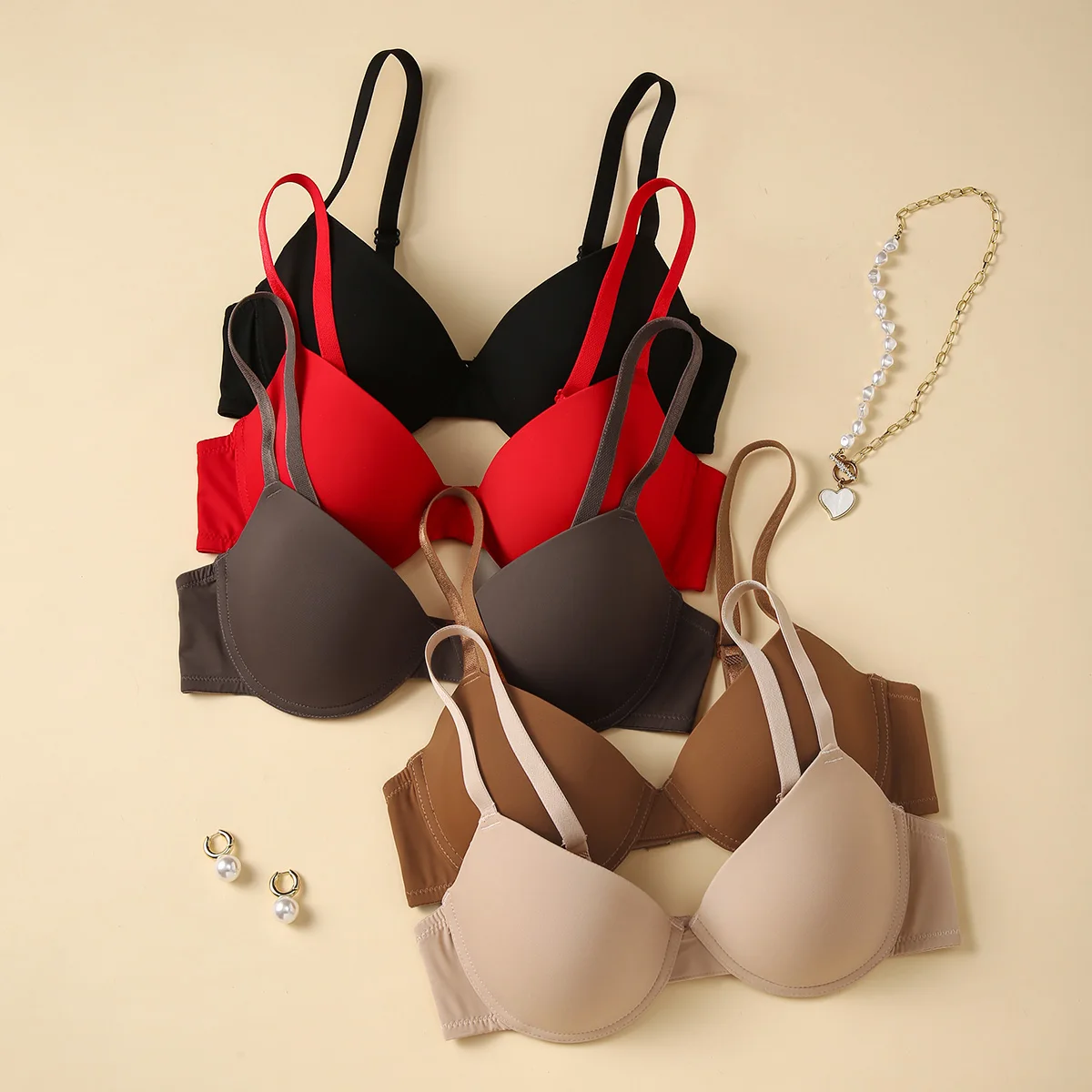 Разноцветный женский бюстгальтер с регулируемыми бретелями, мягкий и удобный бюстгальтер со сборками, подходящий для повседневной носки, всесезонное нижнее белье.
Разноцветный женский бюстгальтер с регулируемыми бретелями, мягкий и удобный бюстгальтер со сборками, подходящий для повседневной носки, всесезонное нижнее белье.