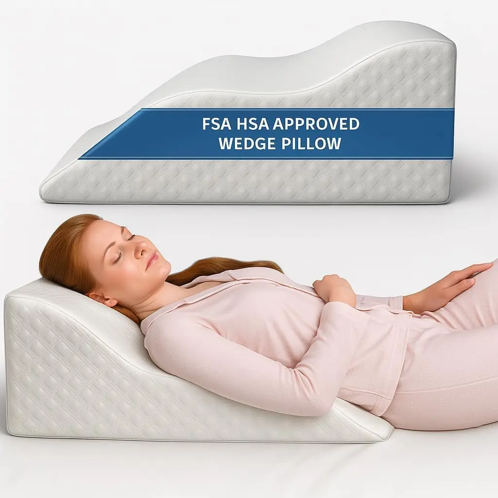 Memory Foam Wedge Pillow for Sleeping Comfort, Post-Surgery Recovery, Snoring Relief, Breathable Cover with Non-Slip Base
Memory Foam Wedge Pillow for Sleeping Comfort, Post-Surgery Recovery, Snoring Relief, Breathable Cover with Non-Slip Base