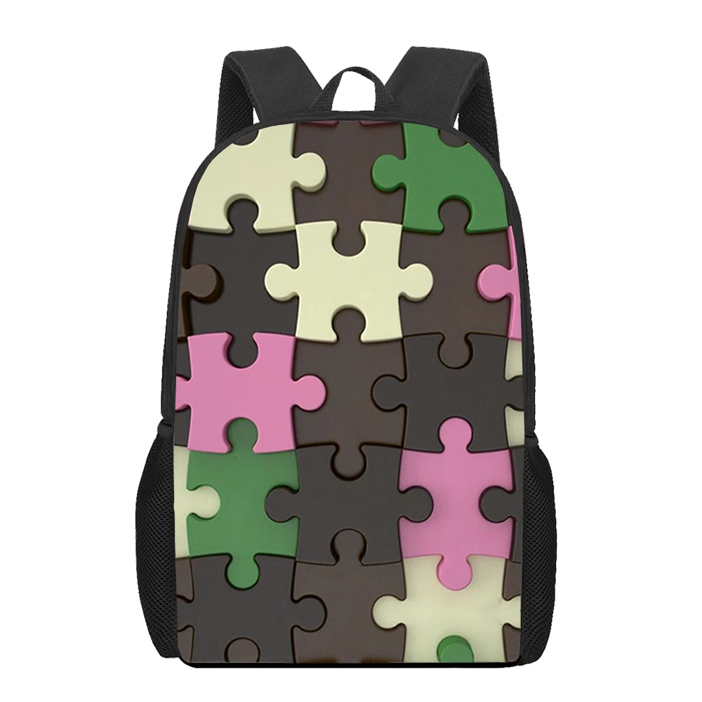 Personality Art Puzzle 3D Printing Children School Bag Kids Backpack For Girls Boys Student Book Bags Schoolbags Mochila Escolar
Personality Art Puzzle 3D Printing Children School Bag Kids Backpack For Girls Boys Student Book Bags Schoolbags Mochila Escolar