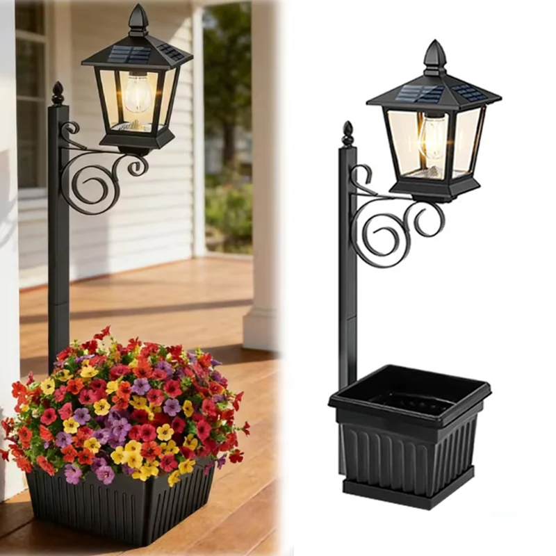 2in1(Wall/Stand) Solar Light Planter Solar Lamp Post Light with Planter Flower Lamp Garden Decor Light for Patio Garden Decor
2in1(Wall/Stand) Solar Light Planter Solar Lamp Post Light with Planter Flower Lamp Garden Decor Light for Patio Garden Decor