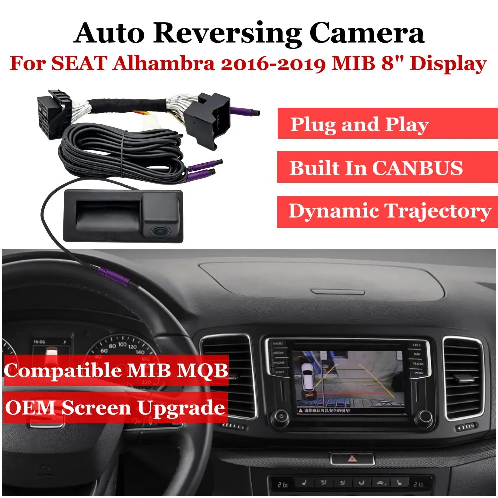 Plug & Play Car Backup Camera For SEAT Alhambra 7N 2015-2020 MQB MIB 8" Screen Vehicle Reversing Image Upgrade Accessories
Plug & Play Car Backup Camera For SEAT Alhambra 7N 2015-2020 MQB MIB 8" Screen Vehicle Reversing Image Upgrade Accessories