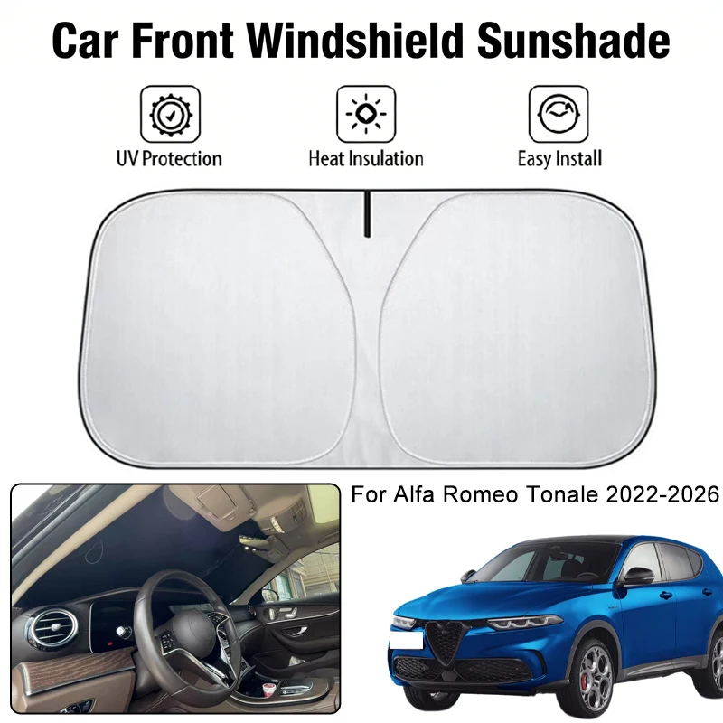 Foldable Car Windshield Sun Shade UV Block Heat Insulation For Alfa Romeo Tonale 2022-2026 Interior Protection Accessories
Foldable Car Windshield Sun Shade UV Block Heat Insulation For Alfa Romeo Tonale 2022-2026 Interior Protection Accessories