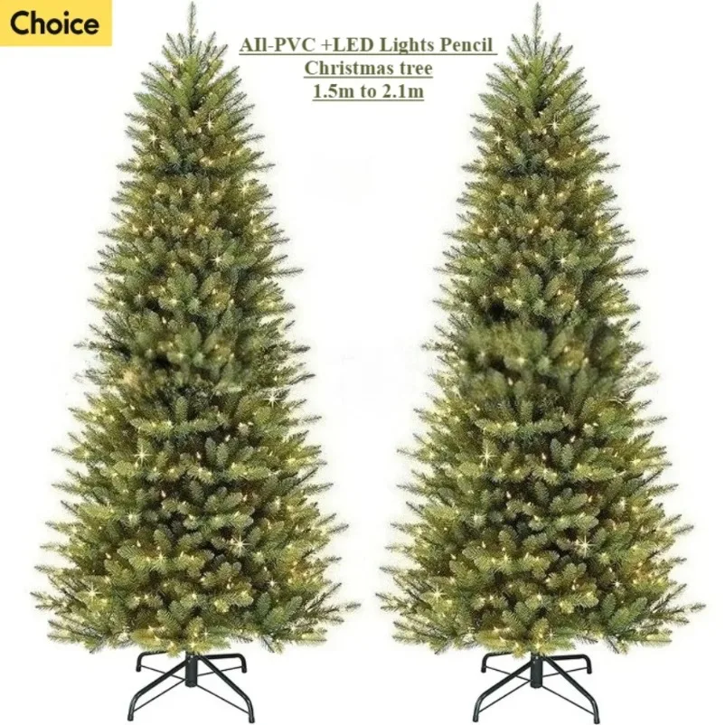 PVC Artificial Christmas Tree with LED Lights Pencil Christmas Tree 150/180/210cm Home Decoration Christmas Party Decorations
PVC Artificial Christmas Tree with LED Lights Pencil Christmas Tree 150/180/210cm Home Decoration Christmas Party Decorations
