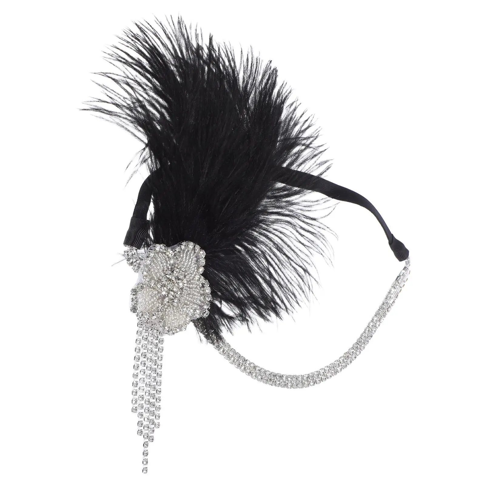 Feather Tassel Headband Flapper Headpiece Women Hair Accessories 1920s Theme Party Wedding Photoshoot Pet Polyester
Feather Tassel Headband Flapper Headpiece Women Hair Accessories 1920s Theme Party Wedding Photoshoot Pet Polyester