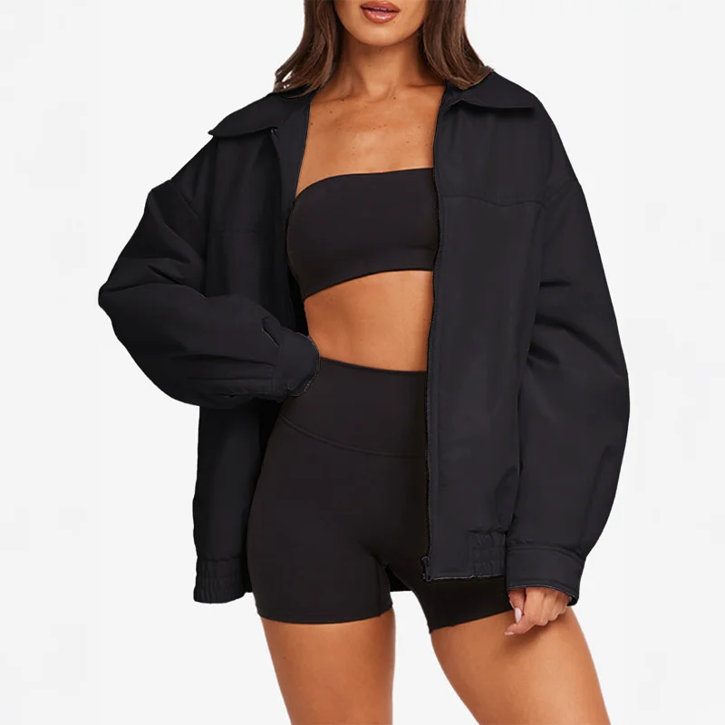 Универсальный свитер на молнии для отпуска, женская осенне-зимняя куртка-свитер
Универсальный свитер на молнии для отпуска, женская осенне-зимняя куртка-свитер