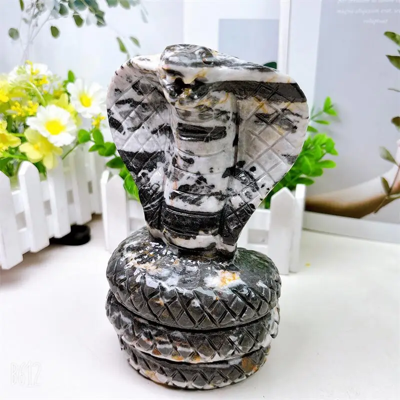 Natural Zebra Stone Snake Crystal Animal Carving Healing Energy Stone Fashion Home Decoration Gift 1pcs
Natural Zebra Stone Snake Crystal Animal Carving Healing Energy Stone Fashion Home Decoration Gift 1pcs