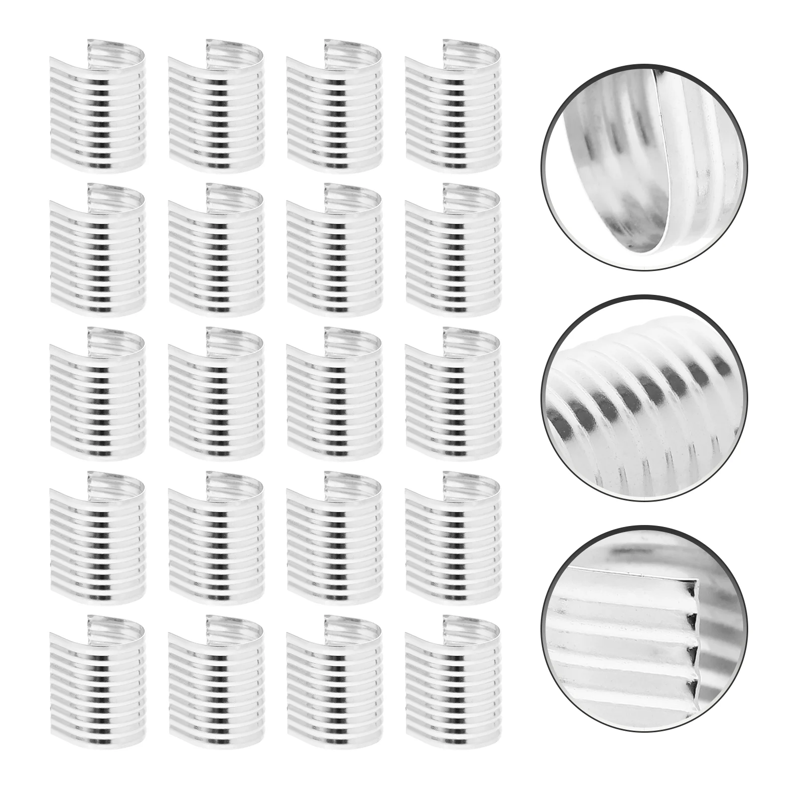 100 Pcs Rope Clip Buckle Bag Wallet Tassel Clips for DIY Making Iron Fastener Jewelry Cord 
100 Pcs Rope Clip Buckle Bag Wallet Tassel Clips for DIY Making Iron Fastener Jewelry Cord