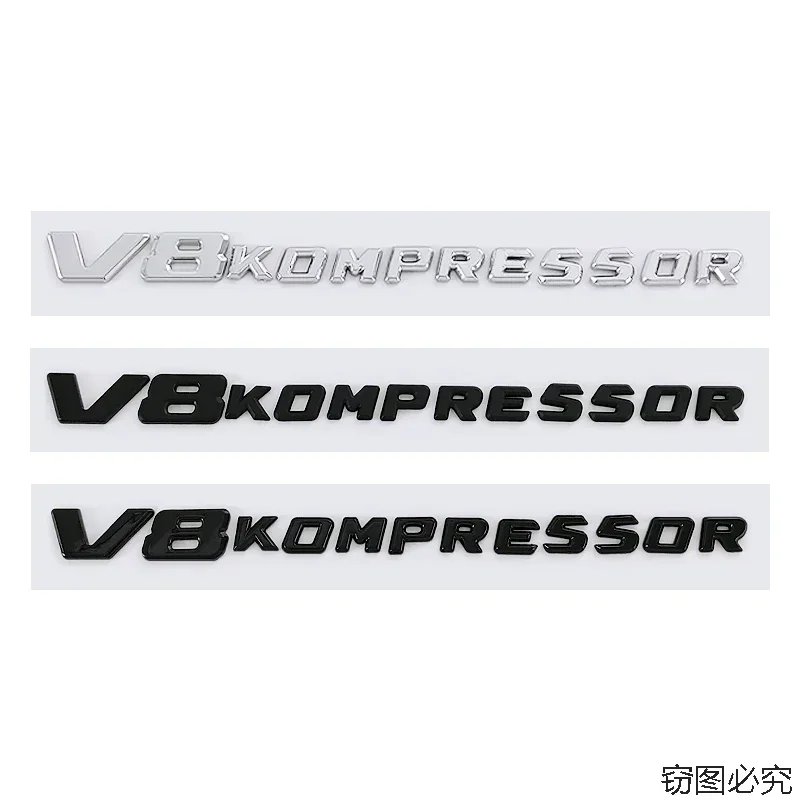 ABS Car Body Badge Rear Trunk Sticker Emblem for Mercedes Benz V8 KOMPRESSOR W205 W210 W211 W212 W213 E Class GLA ML GL GLC GLE
ABS Car Body Badge Rear Trunk Sticker Emblem for Mercedes Benz V8 KOMPRESSOR W205 W210 W211 W212 W213 E Class GLA ML GL GLC GLE