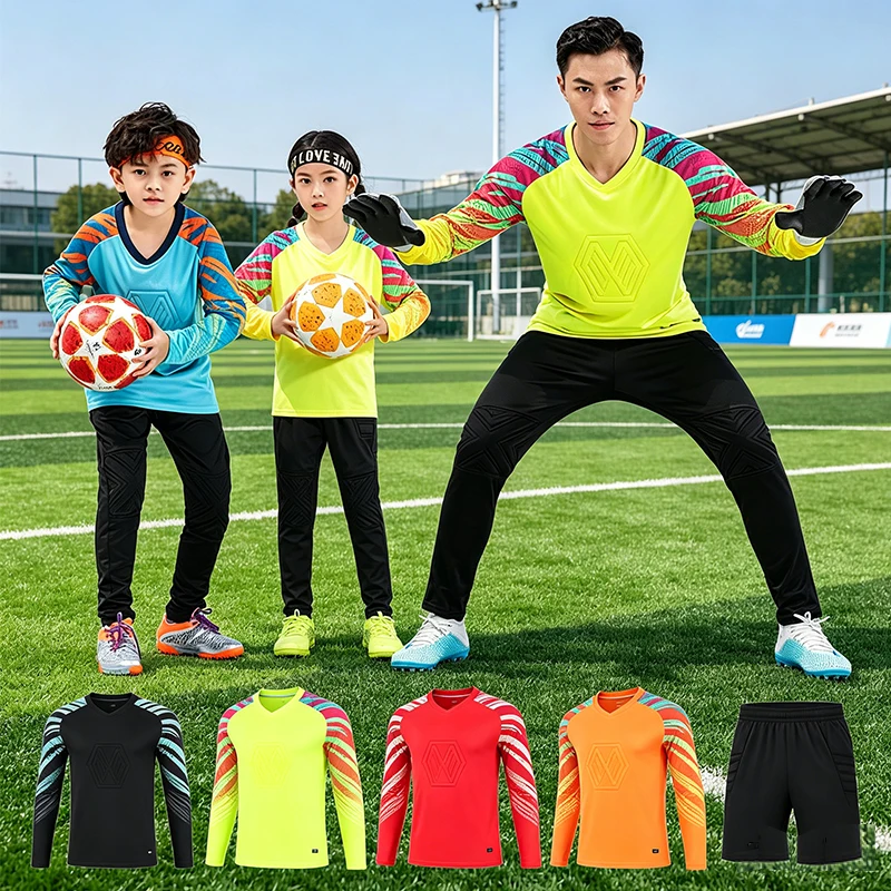 Custom Adult Kids Football Goalkeeper Tracksuit, Long Sleeve Soccer Goalie Uniform, Personalized Men Boy Gatekeeper Outfit
Custom Adult Kids Football Goalkeeper Tracksuit, Long Sleeve Soccer Goalie Uniform, Personalized Men Boy Gatekeeper Outfit