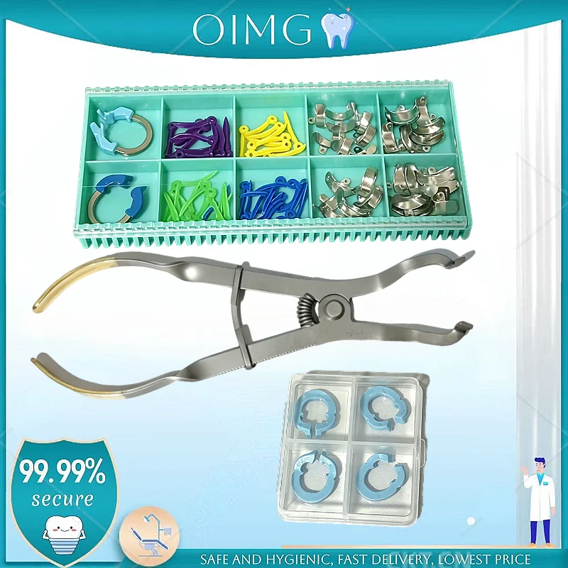 Metal Matrix Pliers Clamps Wedges M4 Dental Matrix Bands Set for Anterior Posterior Teeth
Metal Matrix Pliers Clamps Wedges M4 Dental Matrix Bands Set for Anterior Posterior Teeth