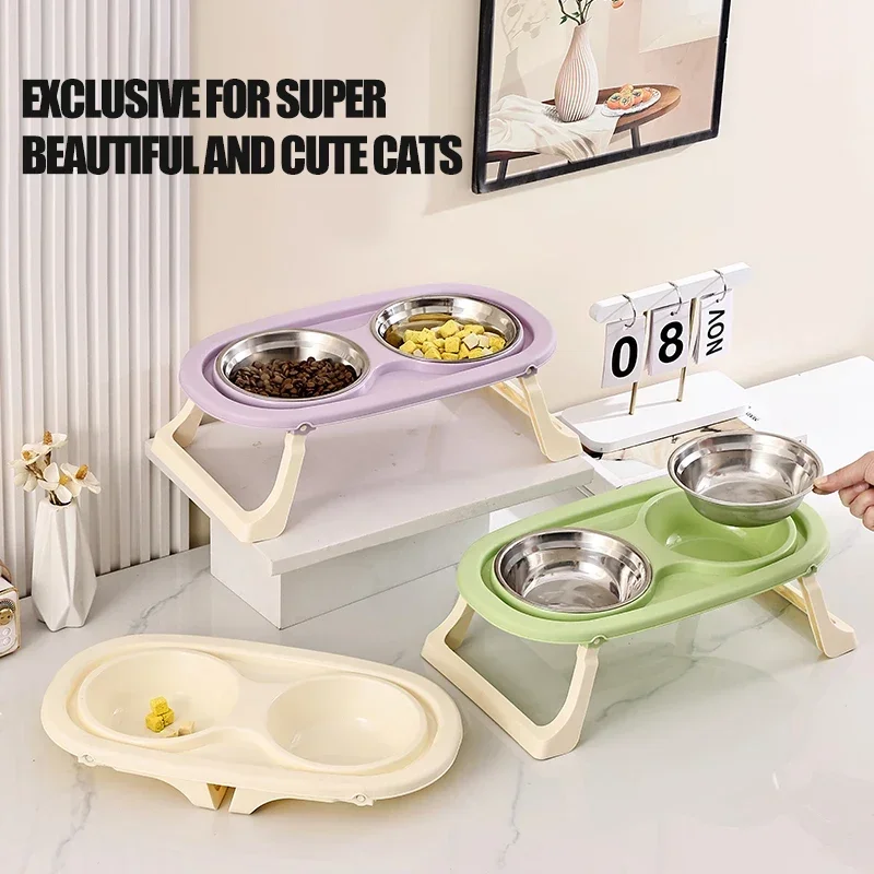 1PC Foldable Stainless Steel Pet Bowl Cat Food Bowl Cat Bowl Dog Food Bowl Neck Protection High Foot Double Bowl Cute bowl Dog
1PC Foldable Stainless Steel Pet Bowl Cat Food Bowl Cat Bowl Dog Food Bowl Neck Protection High Foot Double Bowl Cute bowl Dog