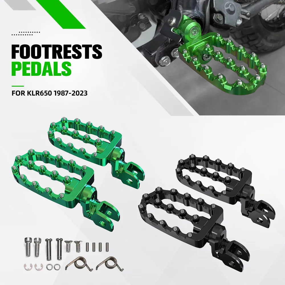 Footrest Footpegs For Kawasaki KLR650 1987-2023 2022 Motorcycle Alumimum Foot Pegs Rests Pedal Mount Support Bracket KLR 650
Footrest Footpegs For Kawasaki KLR650 1987-2023 2022 Motorcycle Alumimum Foot Pegs Rests Pedal Mount Support Bracket KLR 650