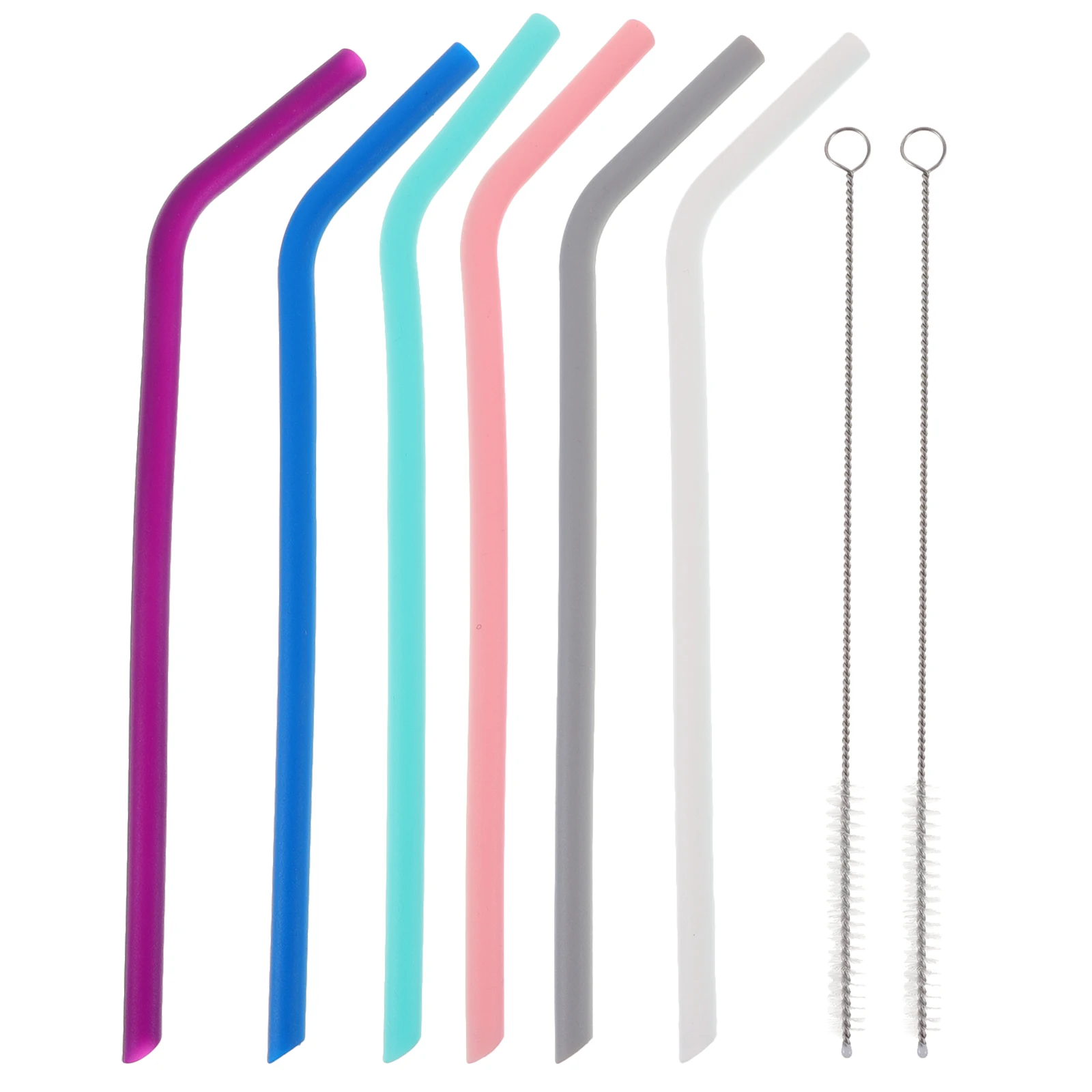 Silicone Straw Set Reusable Straws for Cocktails Water Drinking Juice Small Aluminum Alloy Fiber Washable
Silicone Straw Set Reusable Straws for Cocktails Water Drinking Juice Small Aluminum Alloy Fiber Washable