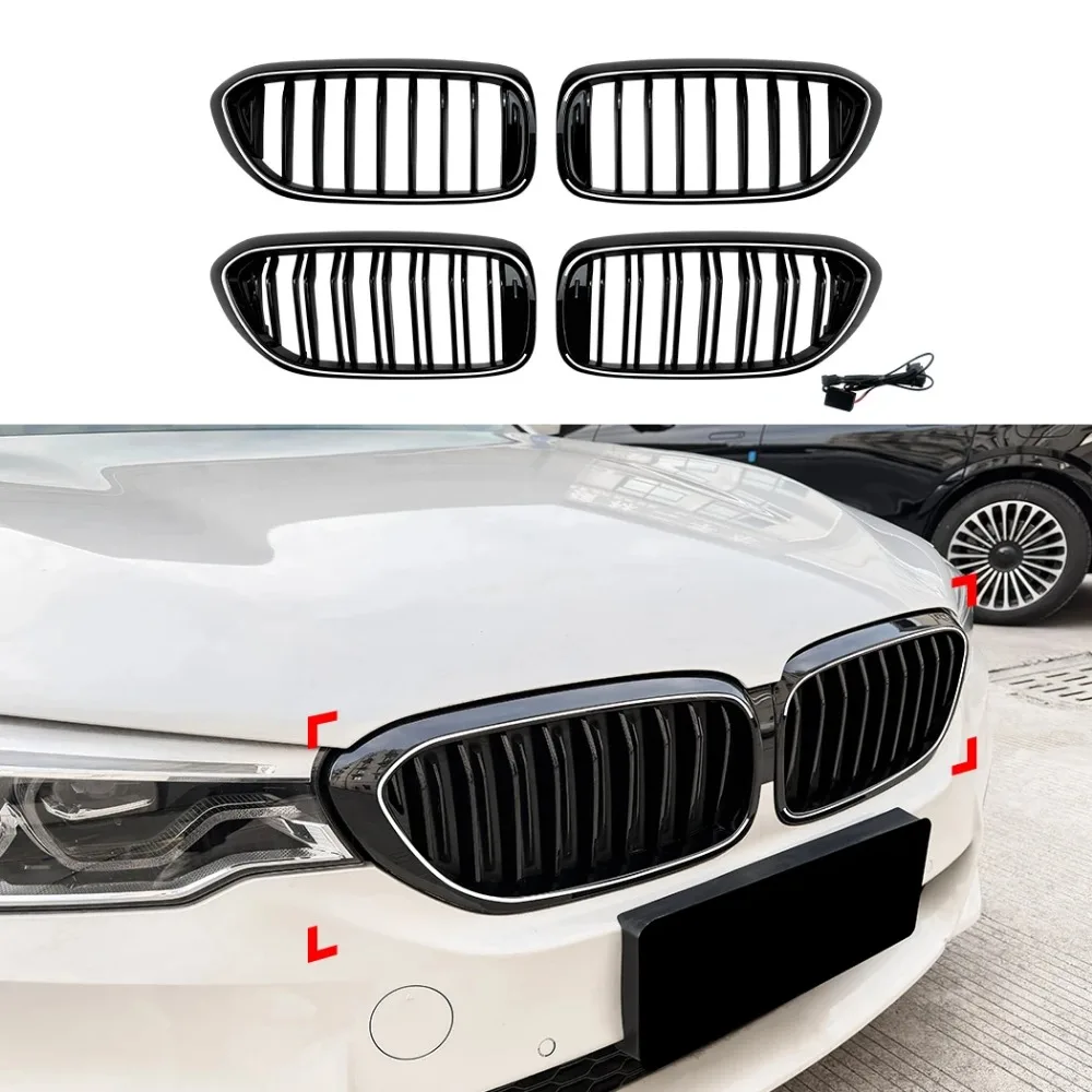 With Light Front Kidney Replacement Double Grill Grille For BMW 5 Series G30 G31 2017-2020 Front Grille Racing Grills
With Light Front Kidney Replacement Double Grill Grille For BMW 5 Series G30 G31 2017-2020 Front Grille Racing Grills