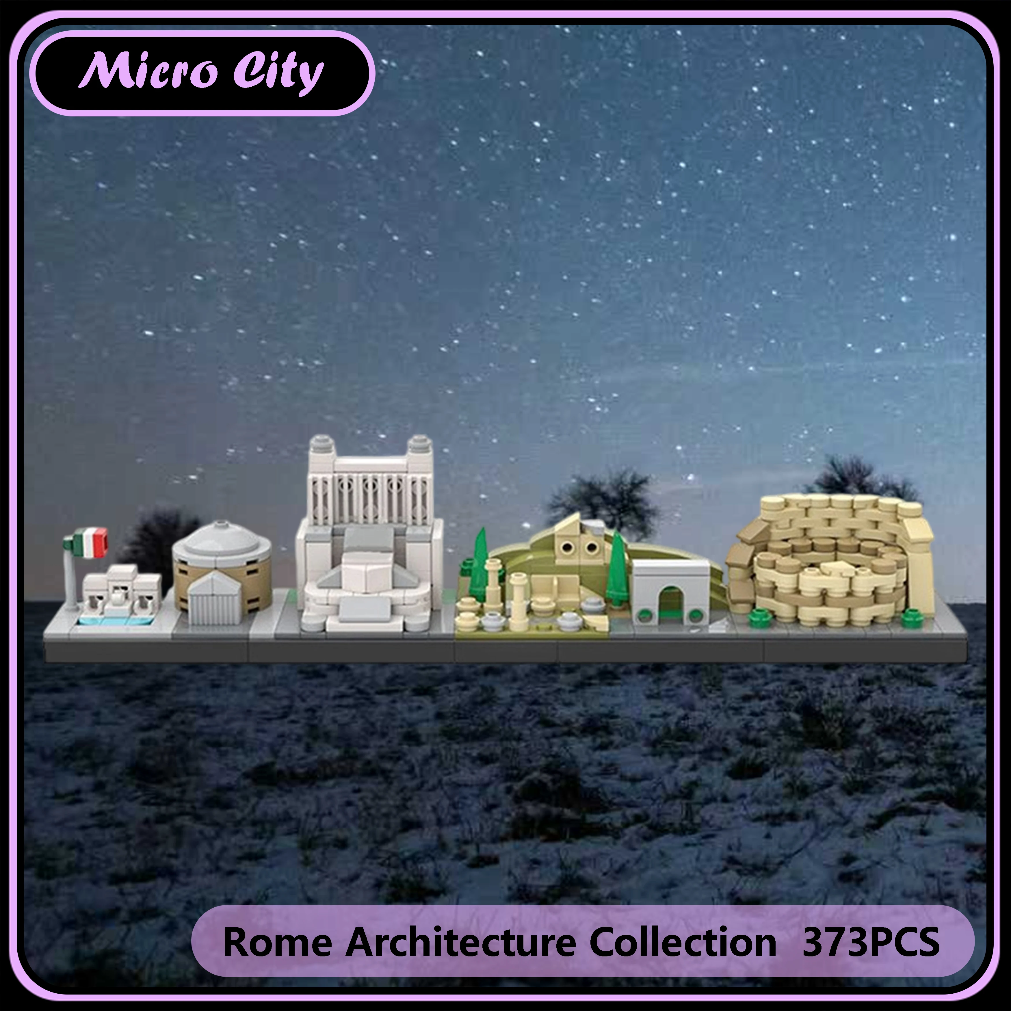 Micro MOC City Rome Skyline Architecture Model Mini Building Blocks City Display Set for Collectors Gift Model Gift Xmas Gift
Micro MOC City Rome Skyline Architecture Model Mini Building Blocks City Display Set for Collectors Gift Model Gift Xmas Gift