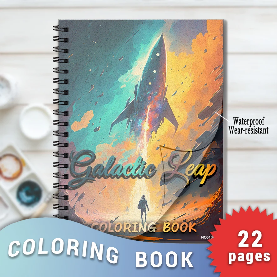 Книжка-раскраска Galactic Leap — 8,3x 11,2 дюйма, 22-страничная книжка-раскраска — помогает снизить стресс и легкость эмоций
Книжка-раскраска Galactic Leap — 8,3x 11,2 дюйма, 22-страничная книжка-раскраска — помогает снизить стресс и легкость эмоций