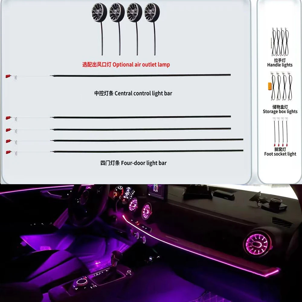 32 Colors For Audi Q2 2018-2025 MMI Control Decorative New Atmosphere light Interior Ambient light door light contour Lamp
32 Colors For Audi Q2 2018-2025 MMI Control Decorative New Atmosphere light Interior Ambient light door light contour Lamp