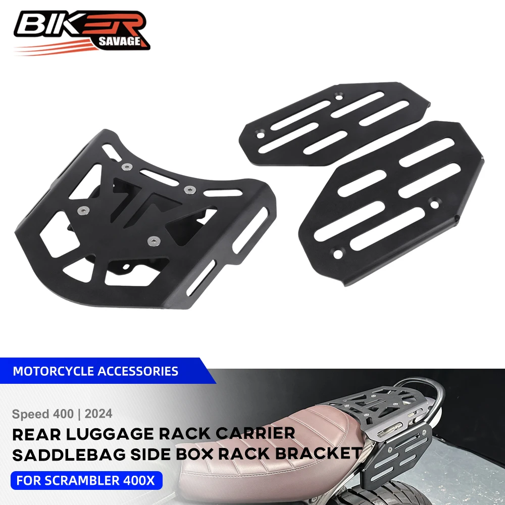 Rear Luggage Carrier Rack For Speed 400 T4 Scrambler 400X 2024-2026 Motorcycle Accessories Side Bag Storage Pannier Luggage Rack
Rear Luggage Carrier Rack For Speed 400 T4 Scrambler 400X 2024-2026 Motorcycle Accessories Side Bag Storage Pannier Luggage Rack