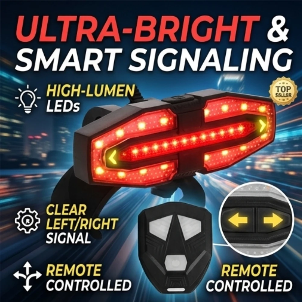 Safety Warning Turn Signal Tail Light for Xiaomi Electric Scooter M365 Pro 2 MI 4 Wireless Remote Type-C Rechargeable
Safety Warning Turn Signal Tail Light for Xiaomi Electric Scooter M365 Pro 2 MI 4 Wireless Remote Type-C Rechargeable