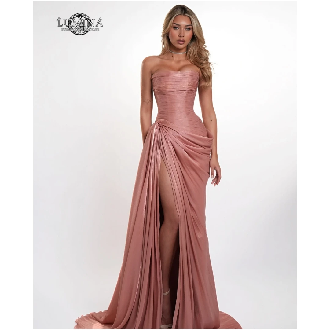 Lumina Fishtail Skirt Dubai Dresses Luxury Evening Dress 2026 Tube Top Women's Elegant Luxury Party Dress Custom Made Slit Prom
Lumina Fishtail Skirt Dubai Dresses Luxury Evening Dress 2026 Tube Top Women's Elegant Luxury Party Dress Custom Made Slit Prom
