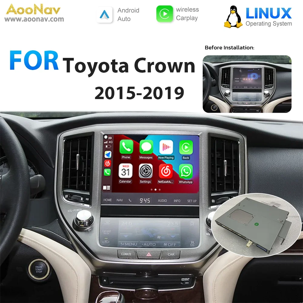 AOONAV Linux система Mirror Link Box для Toyota Crown 2015-2019 беспроводной Apple CarPlay Android авто стерео Oem экран обновления
AOONAV Linux система Mirror Link Box для Toyota Crown 2015-2019 беспроводной Apple CarPlay Android авто стерео Oem экран обновления