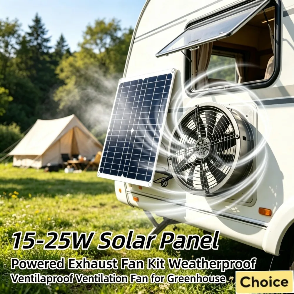 15-25W Solar Powered Vent Fan Kit Waterproof Air Extractor for Pet House Farm Cabin Garage Outdoor Use
15-25W Solar Powered Vent Fan Kit Waterproof Air Extractor for Pet House Farm Cabin Garage Outdoor Use
