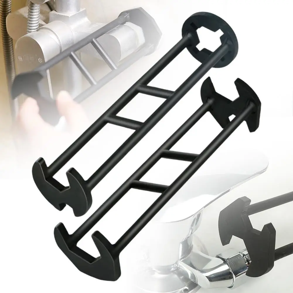 2 Pcs Multifunctional Sink Wrench, Basin Faucet Wrench,Plumbing Tools for Tight Spaces Kitchen Bathroom Home,Tool for Homeowners
2 Pcs Multifunctional Sink Wrench, Basin Faucet Wrench,Plumbing Tools for Tight Spaces Kitchen Bathroom Home,Tool for Homeowners
