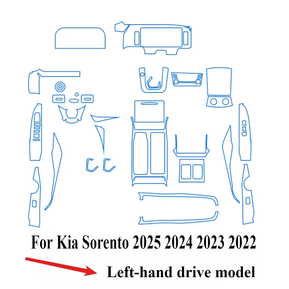 Защитная пленка для Kia Sorento 2025 2024 2023, аксессуары для интерьера, прозрачная панель шестерни из ТПУ, GPS, центральная консоль, наклейка PPF
Защитная пленка для Kia Sorento 2025 2024 2023, аксессуары для интерьера, прозрачная панель шестерни из ТПУ, GPS, центральная консоль, наклейка PPF