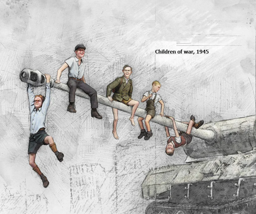 1/35 Scale Resin Figures Model kits Historical Military Miniatures Children of War, 1945 NO TANK Unassembled and Unpainted 176
1/35 Scale Resin Figures Model kits Historical Military Miniatures Children of War, 1945 NO TANK Unassembled and Unpainted 176