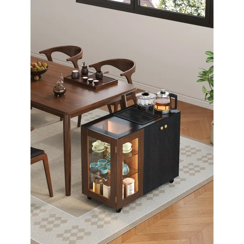 Mobile tea cabinet Kettle integrated sofa Side cabinet Household small tea table Coffee table Living room wall locker
Mobile tea cabinet Kettle integrated sofa Side cabinet Household small tea table Coffee table Living room wall locker