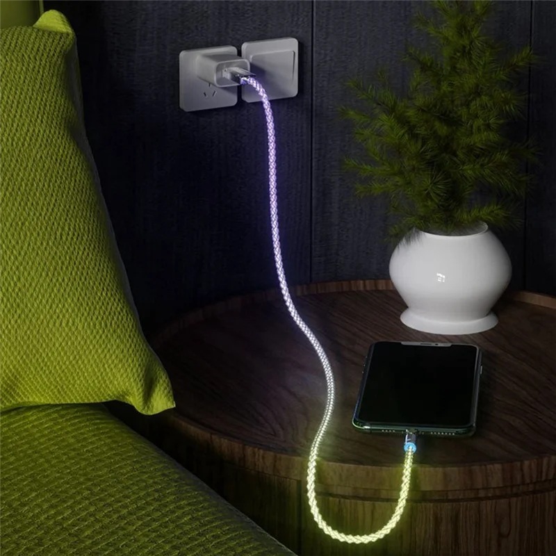 USB Type C Gradient Color Data Cable Multicolor Breathing Light For Huawei Samsung Xiaomi Fast Charging
USB Type C Gradient Color Data Cable Multicolor Breathing Light For Huawei Samsung Xiaomi Fast Charging