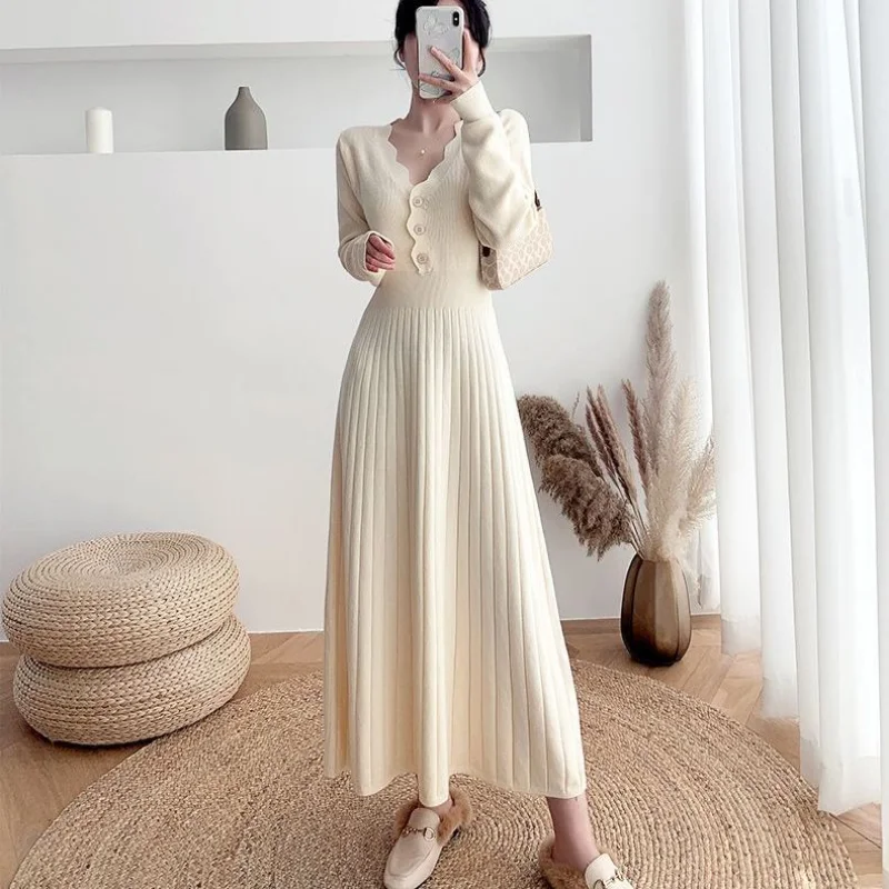 Vestidos Women Knitted Dress New Autumn and Winter Slim Fit Long Sleeves Female Sweater Dresses Woolen Skirt Midi Party Purple
Vestidos Women Knitted Dress New Autumn and Winter Slim Fit Long Sleeves Female Sweater Dresses Woolen Skirt Midi Party Purple