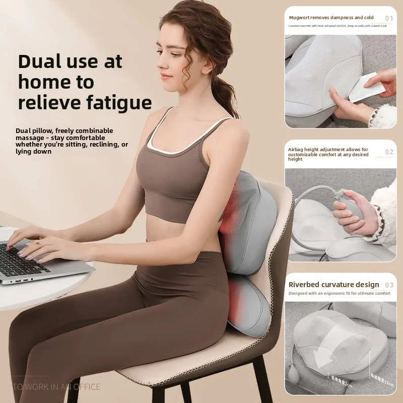 AB Многофункциональная массажная подушка с подогревом, массажер для талии, подушка безопасности, поясничный отдел позвоночника, шеи, бытовой массажер для разминания плеч, шеи
AB Многофункциональная массажная подушка с подогревом, массажер для талии, подушка безопасности, поясничный отдел позвоночника, шеи, бытовой массажер для разминания плеч, шеи