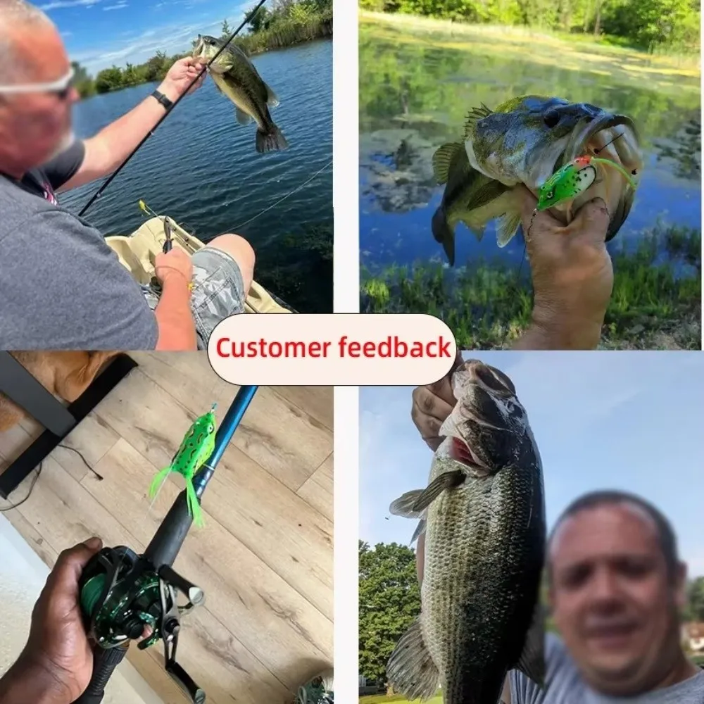 5Pcs 6cm 13g/4.6cm 6g Frog Soft Lure with Fishing Hooks Artificial Tube Bait Horizontal 3D Eyes Ray Frog Bait Cuttlefish Fishing
5Pcs 6cm 13g/4.6cm 6g Frog Soft Lure with Fishing Hooks Artificial Tube Bait Horizontal 3D Eyes Ray Frog Bait Cuttlefish Fishing